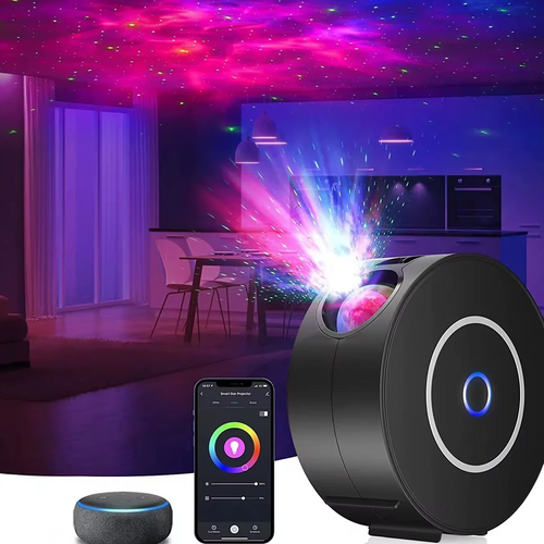 Smart Galaxy Star Projector – Black Edition