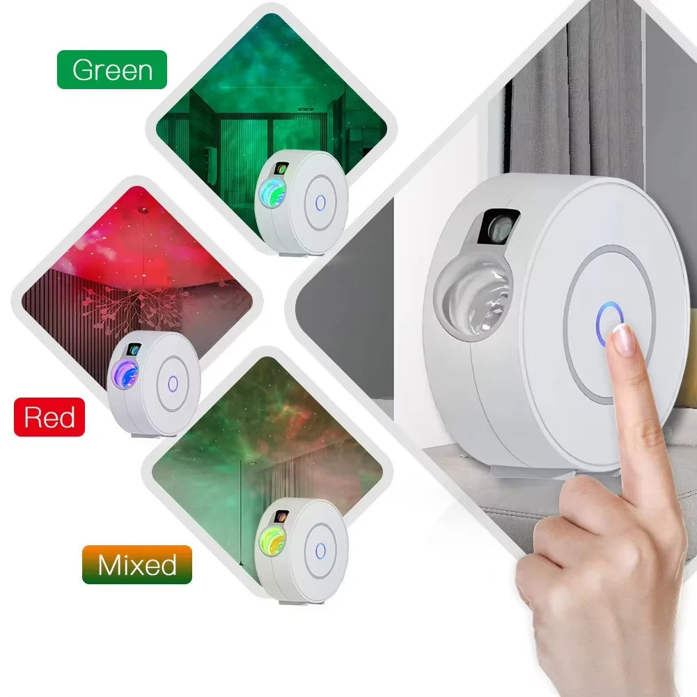 Smart Galaxy Star Projector – White Edition